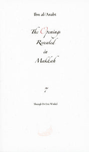 Book 07 - The Openings Revealed in Makkah, Taschenbuch Series